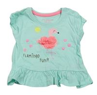 Svetlomodrá tunika s plameňákem Primark