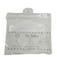 2 set - Bílá bavlněná čepice + bílé rukavice Dunnes Stores