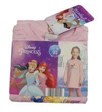 Nové - světlerůžové teplákové šaty s princeznami Disney