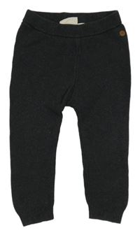 Tmavosivé pletené tepláky lupilu