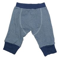 Modré pruhované ľahké tepláky