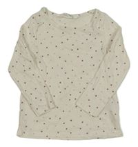 Biele vzorované tričko s hviezdičkami H&M