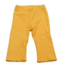 Pomerančové rebrované legíny