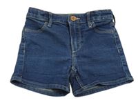 Tmavomodré rifľové kraťasy