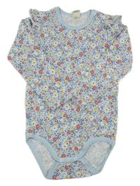 Světlemodro-farebné kvetované body