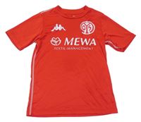 Červené športové funkčné tričko s logom kappa
