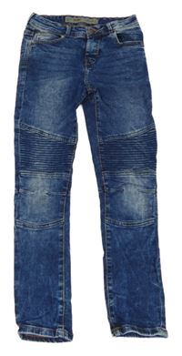 Tmavomodré skinny rifle s žebrováním Denim Co.