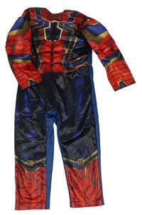 Kostým - Tmavomodro-červený overal - Spiderman zn. Matalan