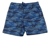 Modré army sportovní kraťasy M&Co.