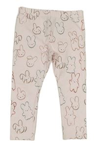 Světlerůžové legíny s králíčky M&S
