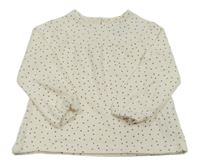 Bílé puntíkaté úpletové triko Primark
