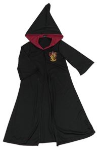 Kostým - Černý plášť s erbem a kapucí - Harry Potter 