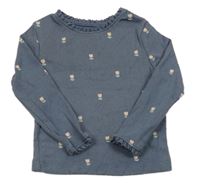 Šedé květované triko George