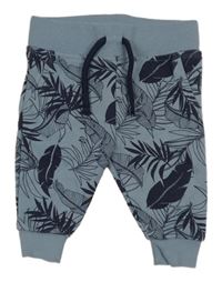 Modro-tmavomodré tepláky s listami Primark