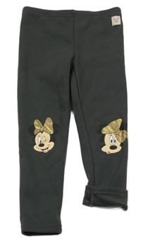 Antracitové zateplené legíny s Minnie 
