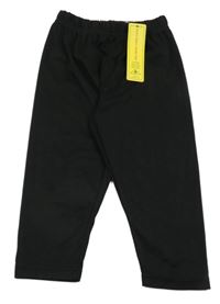 Nové - Čierne rebrované legíny