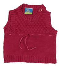 Fuchsiová svetrová vesta Topolino