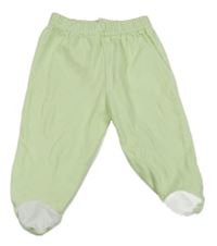 Zeleno-bílé pruhované polodupky