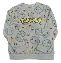 Sivá mikina s pokémony Primark