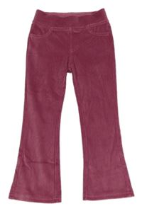 Fialové rebrované zamatové flare tregíny Kiki&Koko