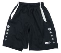 Čierno-biele športové kraťasy JAKO