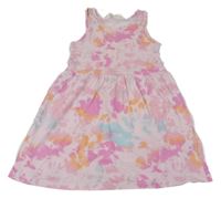 Světlemodro-farebné batikované šaty H&M