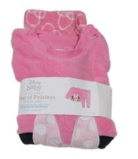 Nové - Ružové plyšové pyžama s Minnie Primark