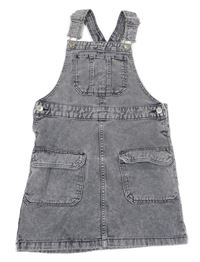 Sivé rifľové na traké šaty H&M