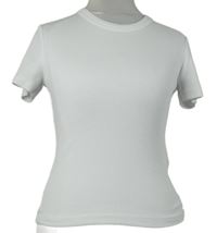 Dámské bílé žebrované crop tričko Zara 