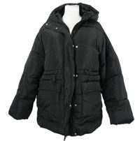 Dámska čierna šušťáková zimná parka s kapucňou Be You