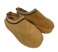 Nové - Dámské medové semišové válenky na platformě Shein vel. 37