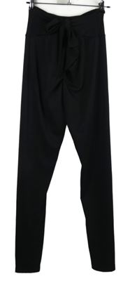 Dámské černé tregíny s mašlí Shein 