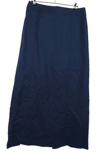 Dámská tmavomodrá midi sukně MNG 