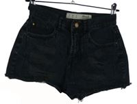 Dámské tmavošedé riflové kraťasy s prošoupáním Denim 