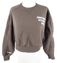 Dámska hnedá crop mikina s nápisom Primark