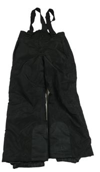 Černé šusťákové funkční oteplovačky s kšandami Crivit