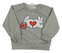 Sivá mikina s potlačou