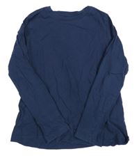 Tmavomodré tričko H&M