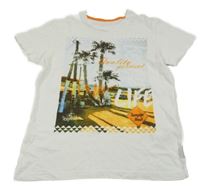 Biele tričko s obrázkom