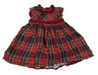 Farebné kockované flanelové šaty Jojo Maman Bébé