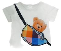 Biele tričko s medvěďom