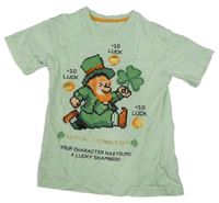 Svetlozelené tričko so Svatým Patrikem Dunnes Stores