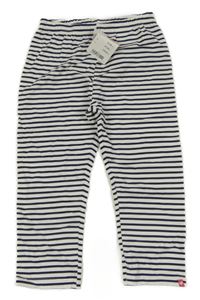 Nové - modro-bílé pruhované capri legíny KIDS 