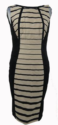 Dámské černo-béžové pouzdrové šaty M&S