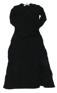 Čierne svetrové šaty H&M