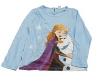 Svetlomodré tričko s Annou a Olafem LC Waikiki