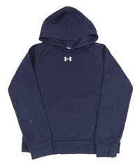 Tmavomodrá mikina s kapucňou zn. Under Armour
