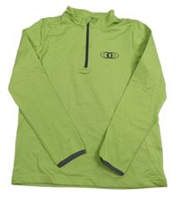 Zelené funkční sportovní mikinotriko so znakom crane