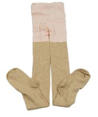 Růžovo-zlaté silonky H&M