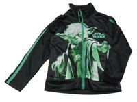 Čierno-zelená prepínaci mikina s Yodou - Star wars